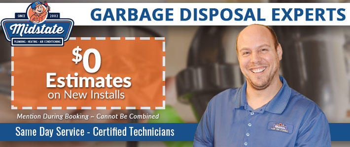 oakdale garbage disposal Midstate Plumbing, Heating & Air Conditioning